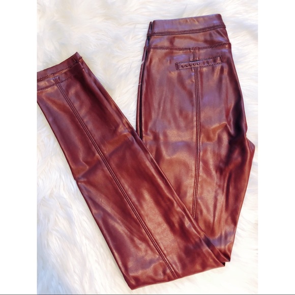 Free People Vegan Leather Pants - Picture 5 of 7